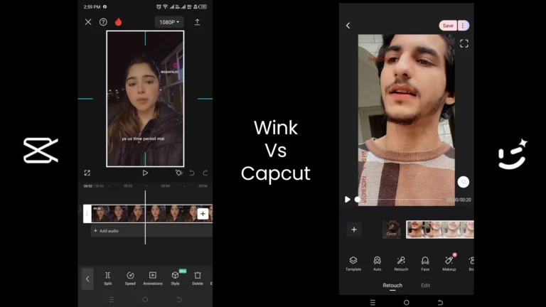 Wink Mod Apk vs CapCut Mod Apk